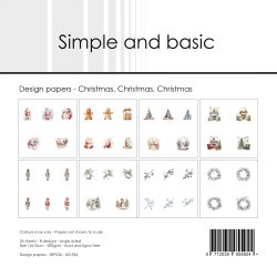 Simple and Basic - Blok 6" -  Christmas Christmas Christmas