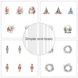 Simple and Basic - Blok 6" -  Christmas Christmas Christmas