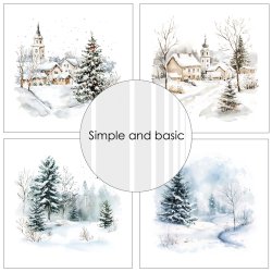 Simple and Basic - Blok 6'' - Cozy Christmas and Winter Scenes