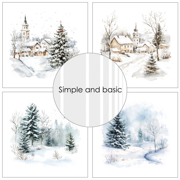 Simple and Basic - Blok 6'' - Cozy Christmas and Winter Scenes