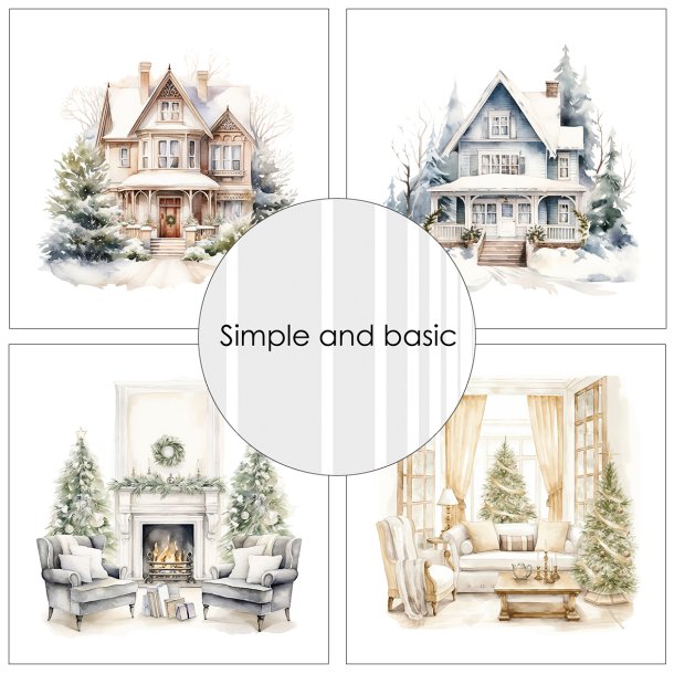 Simple and Basic - Blok 6'' - Cozy Christmas and Winter Scenes