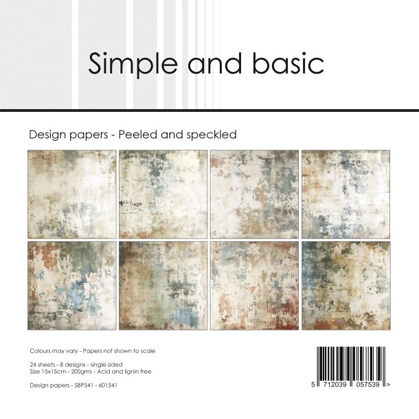 Simple and Basic - Blok 6'' - Peeled and speckled