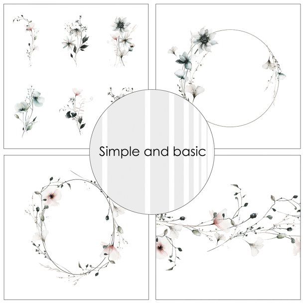 Simple and Basic - Blok 6'' - Grey Tranquility