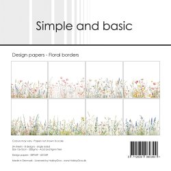 Simple and Basic - Blok 6'' - Floral borders / Blomsterkanter