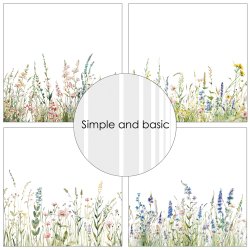 Simple and Basic - Blok 6'' - Floral borders / Blomsterkanter