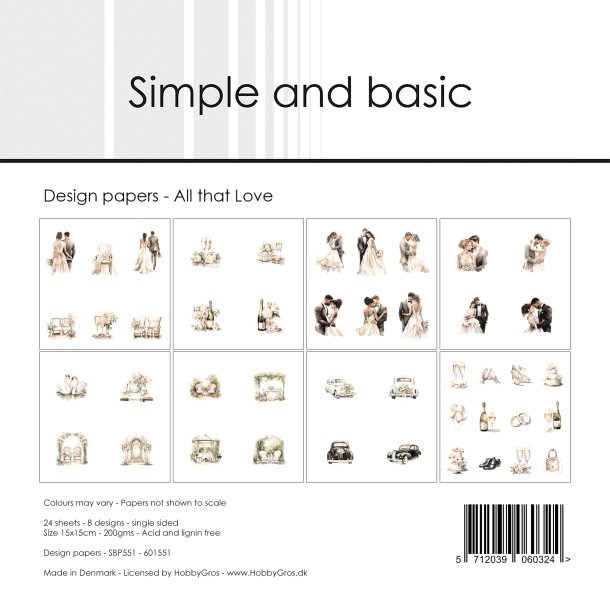Simple and Basic - Blok 6'' - All that love / Alt den krlighed