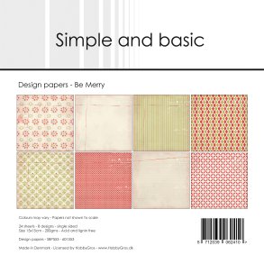 Simple and Basic - Blok 6'' - Be Merry / V�r glad