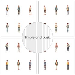 Simple and Basic - Blok 6" - Cartoon Teens