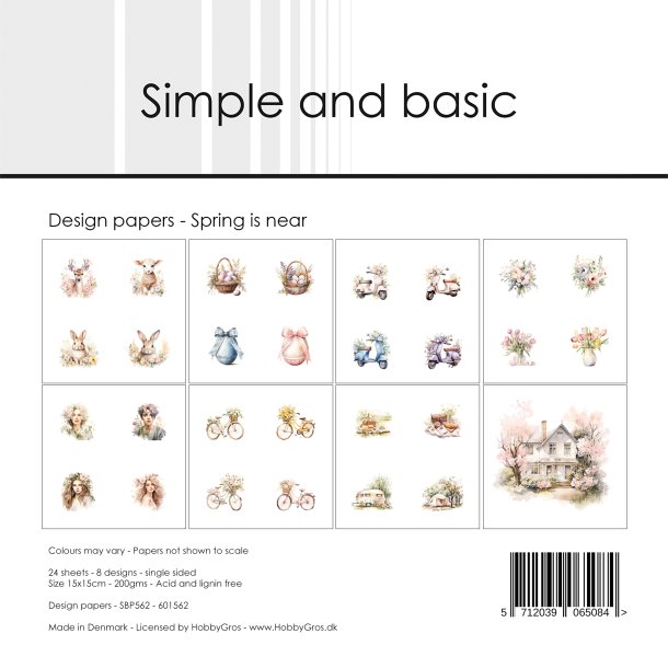 Simple and Basic - Blok 6" - Spring is near