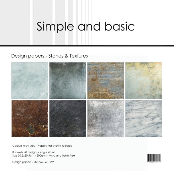 Simple and Basic - Blok 12" - Sten og Texturer