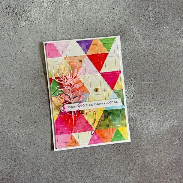 Simple and Basic - Blok 12" - Watercolour Triangles