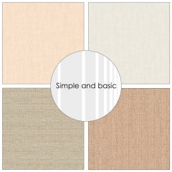 Simple and Basic - Blok 12" - Soft and natural textures