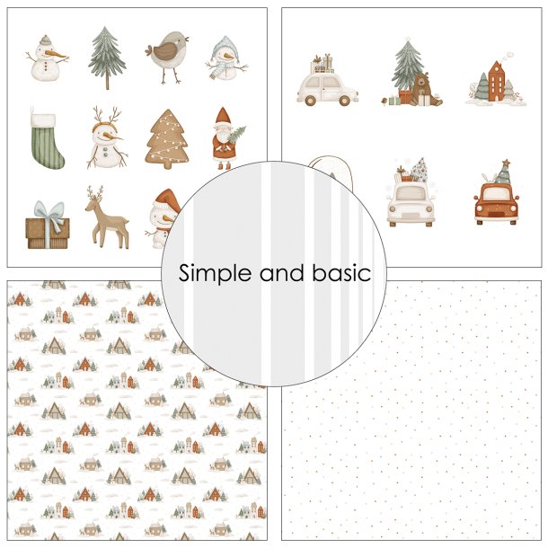 Simple and Basic - Blok 12" -  Kids Christmas