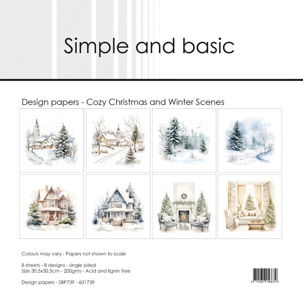 Simple and Basic - Blok 12'' - Cozy Christmas and Winter Scenes