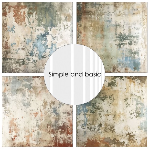 Simple and Basic - Blok 12'' - Peeled and speckled