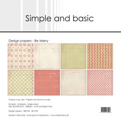 Simple and Basic - Blok 12'' - Be Merry / Vr glad