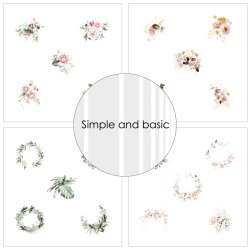 Simple and Basic - Blok 6" Med Die - Blomster