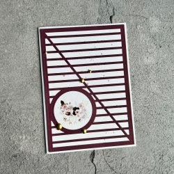 Simple and Basic - Blok 6" Med Die - Blomster