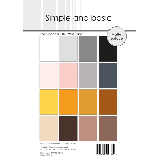 Simple and Basic - Blok A5 - The Wild Ones / De vilde