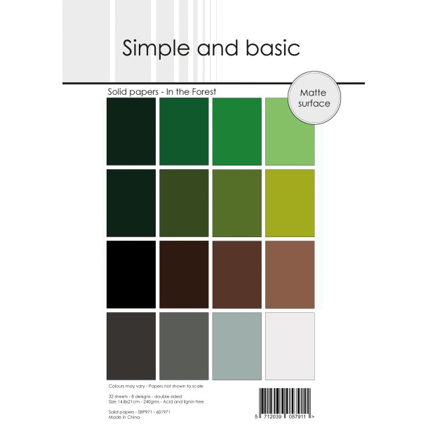 Simple and Basic - Blok A5 - In the Forest / I skoven