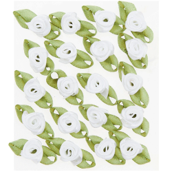 Selvklbende - Roser med sljfer - Hvid