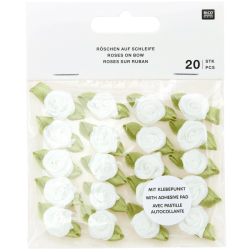 Selvklbende - Roser med sljfer - Hvid