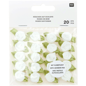 Selvklbende - Roser med sljfer - Hvid