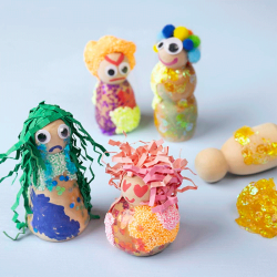 Sequin Clay - Bl�/gr�n harmoni - 3 x 60 g