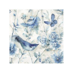 IHR - Frokostservietter - Lani Cream Blue