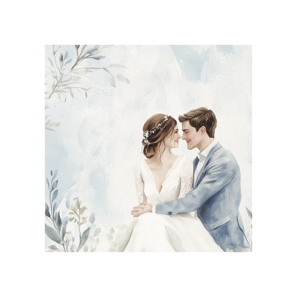 Gavlhusets Design - Blok 6'' - Brudepar