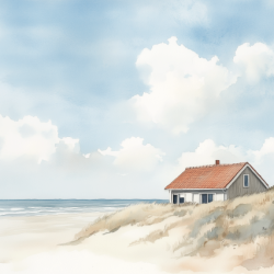 Gavlhusets Design - Blok 6'' - Strand