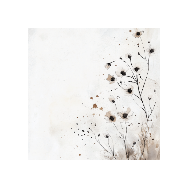 Gavlhusets Design - Blok 6'' - Hvid og sand