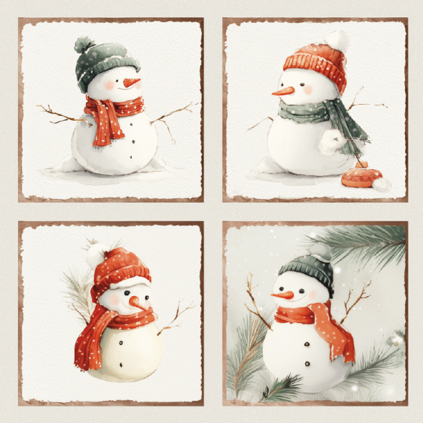 Gavlhusets Design - Blok 6'' - Julemnstre