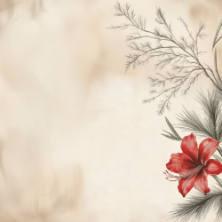 Gavlhusets Design - Blok 6'' - Jul og blomster