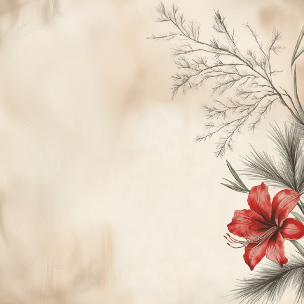 Gavlhusets Design - Blok 6'' - Jul og blomster