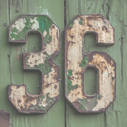 Gavlhusets Design - Blok 6'' - Rustik Tr Grn