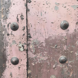 Gavlhusets Design - Blok 6'' - Rustik Metal Rosa