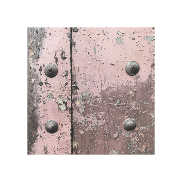 Gavlhusets Design - Blok 6'' - Rustik Metal Rosa