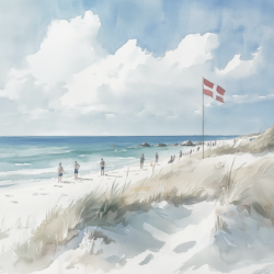 Gavlhusets Design - Blok 6'' - Strand