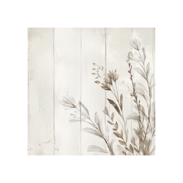 Gavlhusets Design - Blok 6'' - Hvid og sand