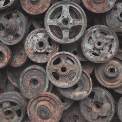 Gavlhusets Design - Blok 6'' - Biler og rust