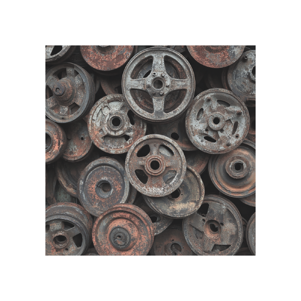 Gavlhusets Design - Blok 6'' - Biler og rust