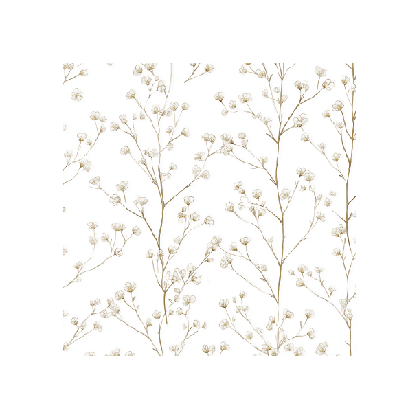 Gavlhusets Design - Blok 6'' - Hvid og sand