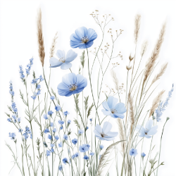 Gavlhusets Design - Blok 6'' - Blomster