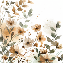 Gavlhusets Design - Blok 6'' - Sommerblomster