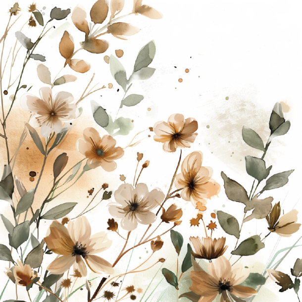 Gavlhusets Design - Blok 6'' - Sommerblomster