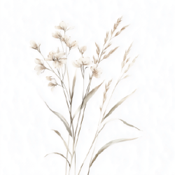 Gavlhusets Design - Blok 6'' - Hvid og sand