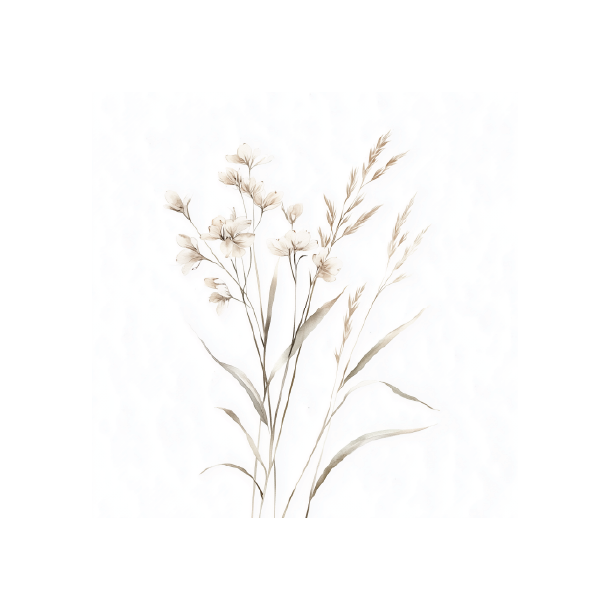 Gavlhusets Design - Blok 6'' - Hvid og sand