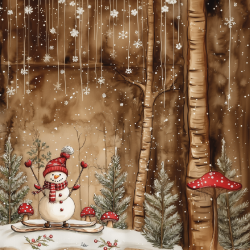 Gavlhusets Design - Blok 6'' - Jule i rde nuancer