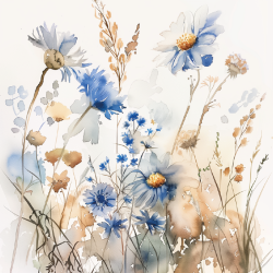 Gavlhusets Design - Blok 6'' - Sommerblomster